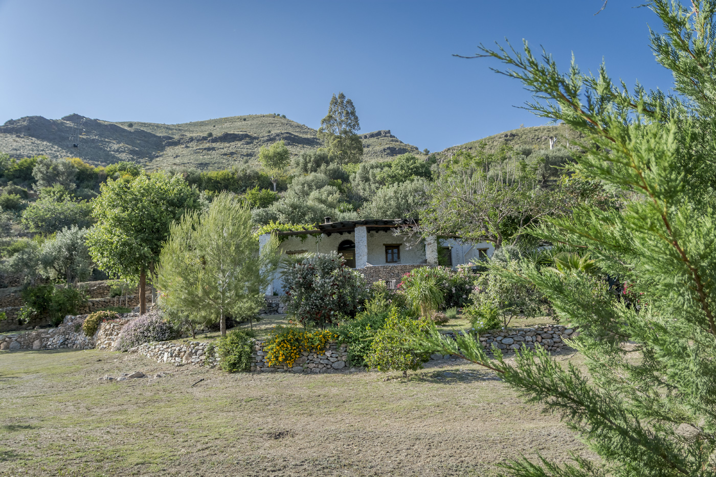 Aquí estás en las estribaciones de Sierra Nevada